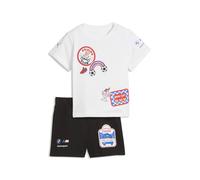 PUMA Conjunto de camiseta y shorts BMW M MOTORSPORT Essentials infantil, Accesoiros, Negro, 9-12M 9-12M