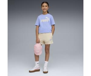 PUMA Conjunto de camiseta y shorts Essentials con logo n.º 1 juvenil, Ropa, Morado, 11-12Y
