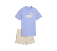PUMA Conjunto de Camiseta y Shorts Essentials con Logo n.º 1 Niño 164, Intense Lavender Purple
