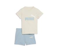 PUMA Conjunto de camiseta y shorts Minicats Essentials infantil, Ropa, Blanco, 6-9M 6-9M