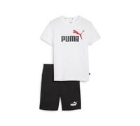 Puma Conjunto de Jersey Corto B Chándal, White-For All Time Red, 128 Niños