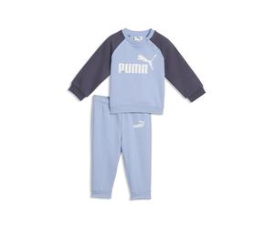 PUMA Conjunto de sudadera Minicats Essentials Raglan infantil, Ropa, Azul, 1-2Y