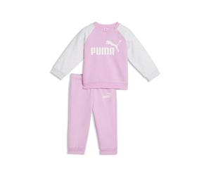 PUMA Conjunto de sudadera Minicats Essentials Raglan infantil, Ropa, Rosa, 1-2Y
