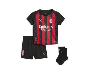 PUMA Conjunto infantil AC Milan 1.ª equipación 25/26, Ropa, Rojo, 4-6M