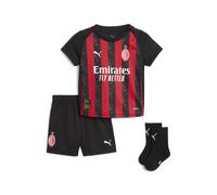 PUMA Conjunto infantil AC Milan 1.ª equipación 25/26, Ropa, Rojo, 4-6M 4-6M