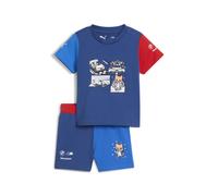 PUMA Conjunto infantil de manga corta BMW M Motorsport Essentials, Ropa, Azul, 3-4Y 3-4Y