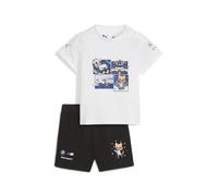 PUMA Conjunto infantil de manga corta BMW M Motorsport Essentials, Ropa, Blanco, 1-2Y 1-2Y