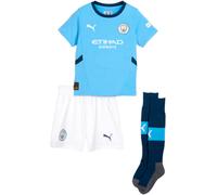 Puma - Conjunto Manchester City Primera Equipación 2024-2025 Niño, Unisex, Team Light Blue-Marine Blue, 104 cm