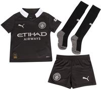 Puma - Conjunto Manchester City Segunda Equipación 2025-2026 Niño, Unisex, Black, 116 cm