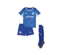 PUMA Conjunto mini Olympique de Marseille 3.ª equipación 25/26 para niños, Ropa, Azul, 2-3Y 2-3Y