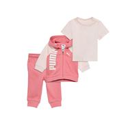 PUMA Conjunto de 3 prendas Minicats infantiles, Accesoiros, Rosa, 2-4M 2-4M