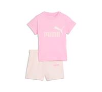 PUMA Conjunto de camiseta y shorts Minicats Essentials infantil 80, Pink Shimmer