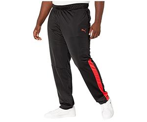 Puma Contrast 2.0 - Pantalón para Hombre, Negro/Rojo (Black/High Risk Red), Medium