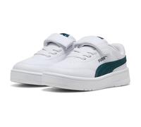 PUMA Court Classic Clean AC+ INF, Sneaker Unisex bebé, White-Archive Green, 26 EU