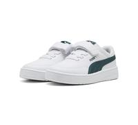 PUMA Court Classic Clean AC+ PS, Sneaker, White-Green Terrain, 32.5 EU