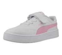 PUMA Court Classic Clean, Zapatillas Niñas, Blanco y Rosa Brillante, 34 EU