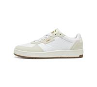 PUMA Court Classic Lux SD, Sneaker Unisex Adulto, White-Alpine Snow Gold, 46 EU