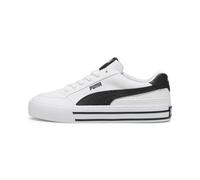 PUMA Court Classic Vulc - Zapatos sin Cordones para Hombre Court Classic Vulc, sin Cordones, Color Blanco-Azul Marino, Talla 8, Blanco y Negro, 41 EU