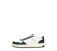 Puma - Court Classic, Zapatillas Unisexo, Puma White-Dark Myrtle-Puma Gold,