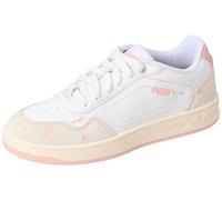 PUMA Court Classy Crafted Flowers, Zapatillas Mujer, White-Rose Quartz, 38 EU