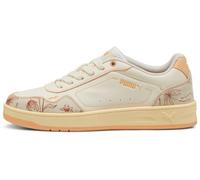 PUMA Court Classy Crafted Flowers, Zapatillas Mujer, Warm White-Almost Apricot, 37 EU