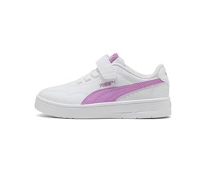 PUMA Court Lally AC+ PS - Tenis Deportivos, Color Blanco Malva Pop, Talla 13 UK Niño, Puma Blanco Malva Pop, 13 UK Child
