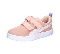 PUMA - COURTFLEX V2 Mesh V PS, Zapatillas, Rose Dust-PUMA White-Vivid Violet,