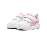 PUMA COURTFLEX V3 Dotty V INF, Sneaker Bebé-Niñas, White-PINKSCAPE-Silver Mist, 20.5 EU