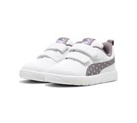 PUMA COURTFLEX V3 Dotty V INF, Sneaker Bebé-Niñas, White-Plum Jam-Light Moss, 26 EU