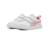PUMA COURTFLEX V3 Dotty V PS, Sneaker, White-PINKSCAPE-Silver Mist, 21 EU