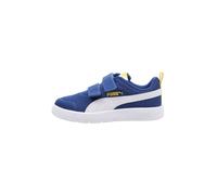 PUMA COURTFLEX V3 Mesh PS, Sneaker, Clyde Royal White-Sunny Yellow, 30.5 EU