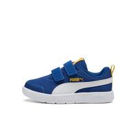 PUMA COURTFLEX V3 Mesh PS, Sneaker, Clyde Royal White-Sunny Yellow, 30.5 EU