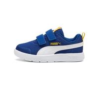 PUMA COURTFLEX V3 Mesh PS, Sneaker, Clyde Royal White-Sunny Yellow, 29.5 EU