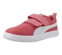 PUMA COURTFLEX V3 Mesh PS - Tenis Deportivos, Rosa Salvaje, Blanco, Talla 13 UK Niño, Wild Pink Puma White, 32 EU