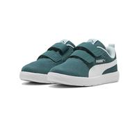 Puma Courtflex V3 Mesh PS - Zapatillas de deporte unisex para niños y jóvenes, 26 Primavera Verano Color Emerald Ice Puma Blanco 18, 19.0 cm