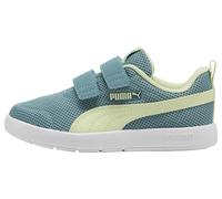 PUMA COURTFLEX V3 Mesh PS - Zapatillas Deportivas, mar báltico Azul-Apple Spritz, 2.5 UK Niño, Azul Mar Báltico Apple Spritz, 35 EU