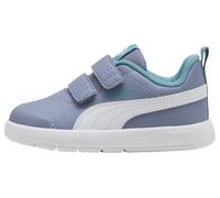 Puma COURTFLEX V3 V INF - Tenis Unisex para bebé, Color Gris, Blanco Cielo, Azul mar báltico, Talla 6 UK Niño, Gray Sky Puma White Baltic Sea Blue, 23 EU