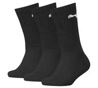 PUMA Crew Sock Calcetines, Black, 35-38 Unisex niños