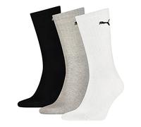 PUMA Crew Sock Calcetines, Blanco (white / grey / black), 43-46 Unisex adulto