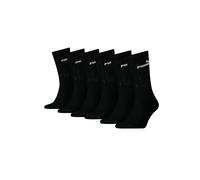 PUMA Crew Socks Calcetines deportivos unisex con suela de rizo (6 pares, 43-46, negro), Negro (200), 43-46