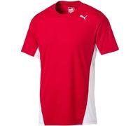 PUMA Cross The Line tee Camiseta, Hombre, Puma Red-Puma White, L
