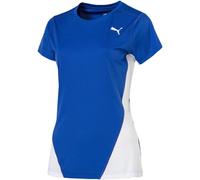 PUMA Cross The Line tee W T-Shirt, Mujer, Team Power Blue-Puma White, L