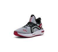 Puma Cross Training Shoes, Softride Enzo 5-Tenis de Entrenamiento Cruzado para Hombre, Color Gris Medio, Negro y Rojo Fuerte, Talla 12, Cool Mid Gray-Black-Strong Red, 46 EU