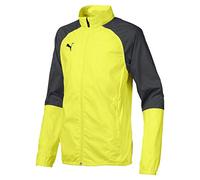 Puma Cup Sideline Woven Jacket Core, Unisex niños, Fizzy Yellow-Asphalt, 164