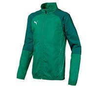 Puma Cup Sideline Woven Jacket Core, Unisex niños, Pepper Green-Alpine Green, 116