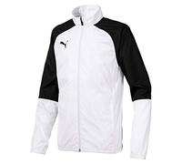Puma Cup Sideline Woven Jacket Core, Unisex niños, White Black, 116