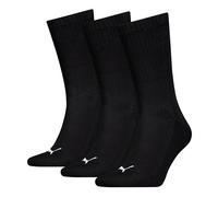 PUMA Cushioned Calcetines de tripulación, Negro, 39/42 EU (Pack de 3) Unisex Adulto