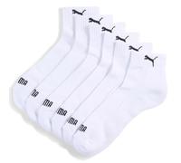 PUMA Cushioned Quarter 3P, Calcetines, Unisex adulto, White - New, 35-38