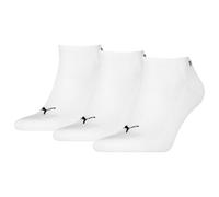 Puma Cushioned Sneaker 3P White Calcetín, Blanco, 35-38 Unisex niños
