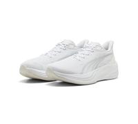 Puma Darter Pro 2 - Tenis Unisex para Correr de Carretera, Color Blanco y Gris Plumas, Talla 6 de Reino Unido